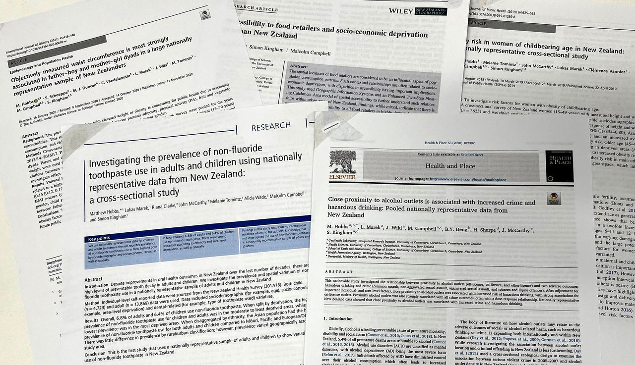 an assortment of journal articles