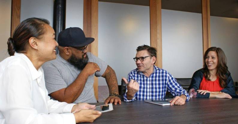 Learners coming together for a study session. 