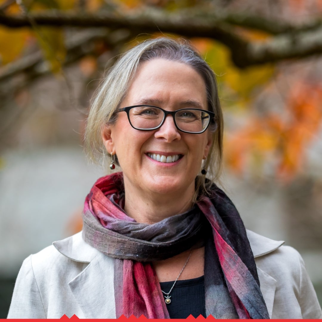 Clinical Psychologist Julia Rucklidge enjoying the outdoors, smiling.