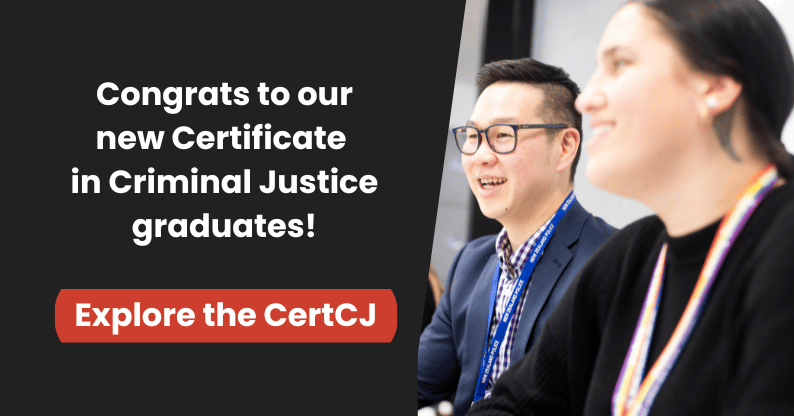 Congrats to our new Certificate in Criminal Justice graduates! Explore the CertCJ