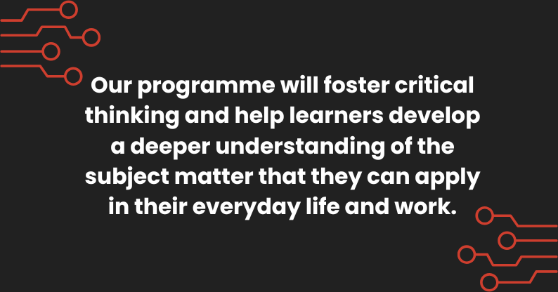 Blog cyber security expert programme will foster critical thinking