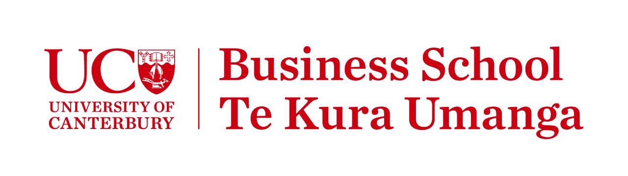 The logo of the University of Canterbury Business School