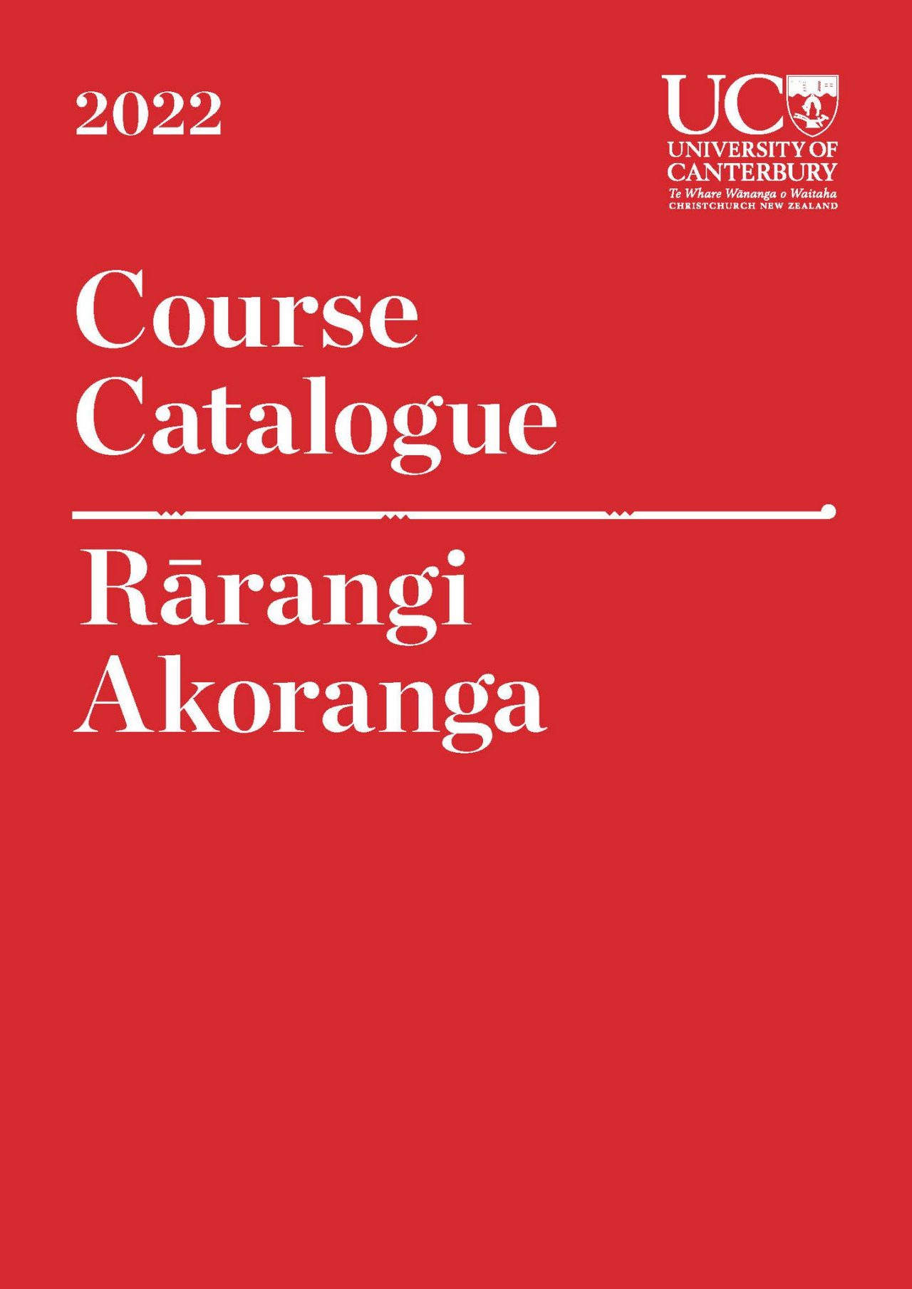 UC Cource Catalogue 2022