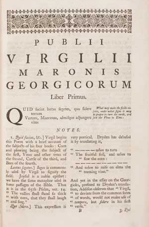 The Georgicks of Virgil, published by John Martyn, 1746