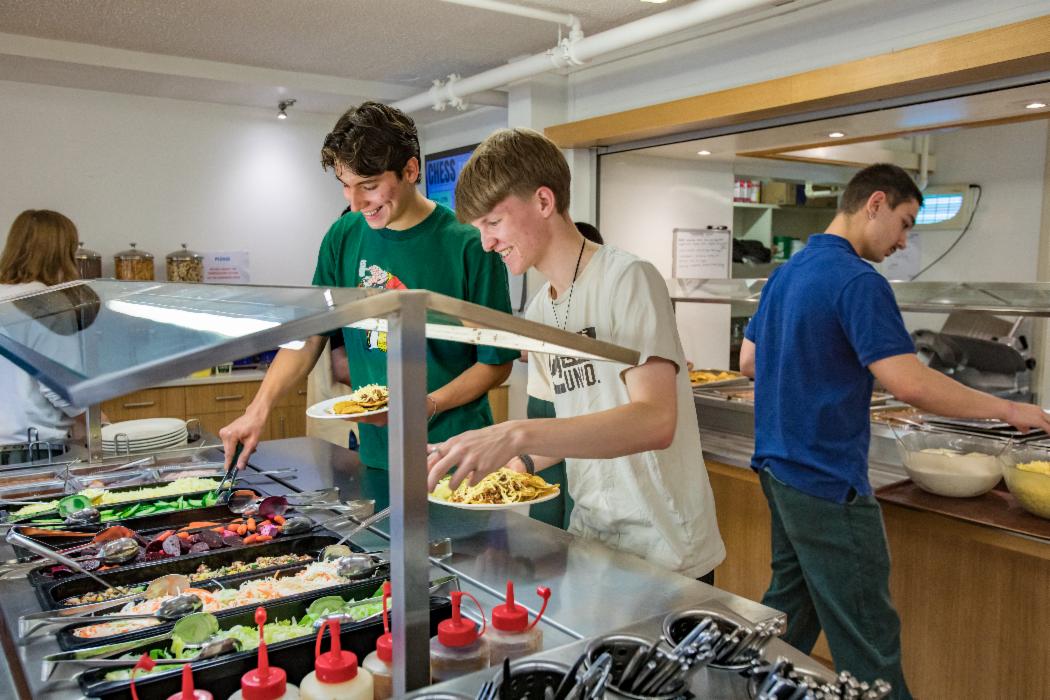 Dining at Arcady Hall, University of Canterbury