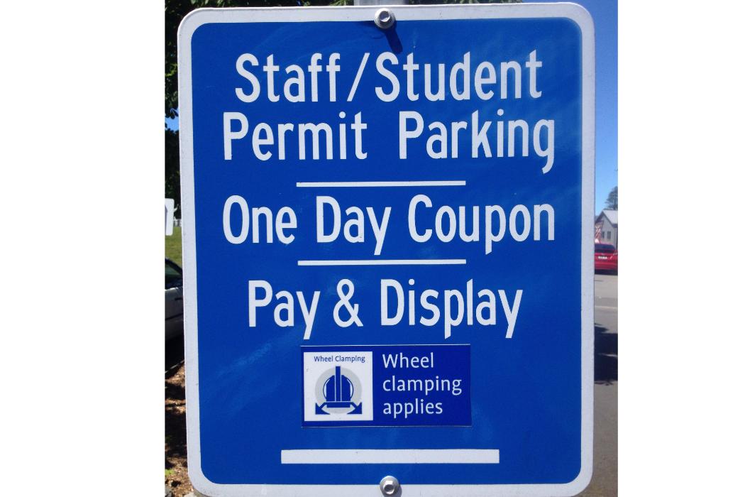 Staff-student-parking-sign