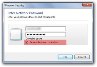 Enter network password