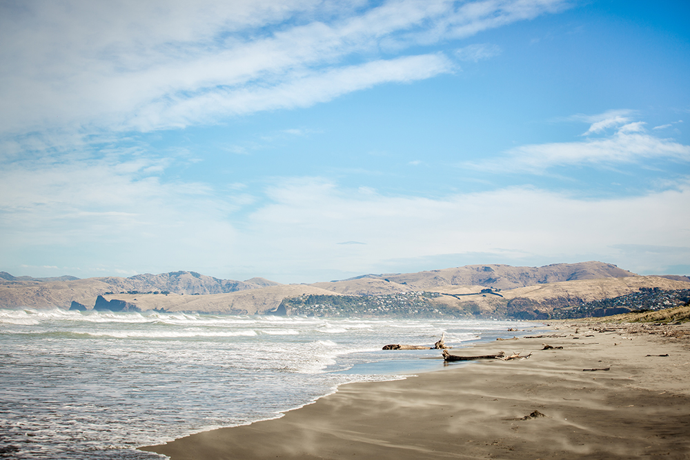 New Brighton Beach in Christchurch.