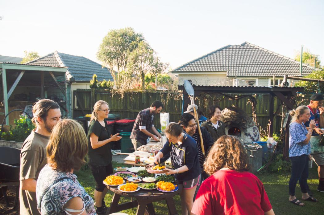 Pizza party at Waiutuutu