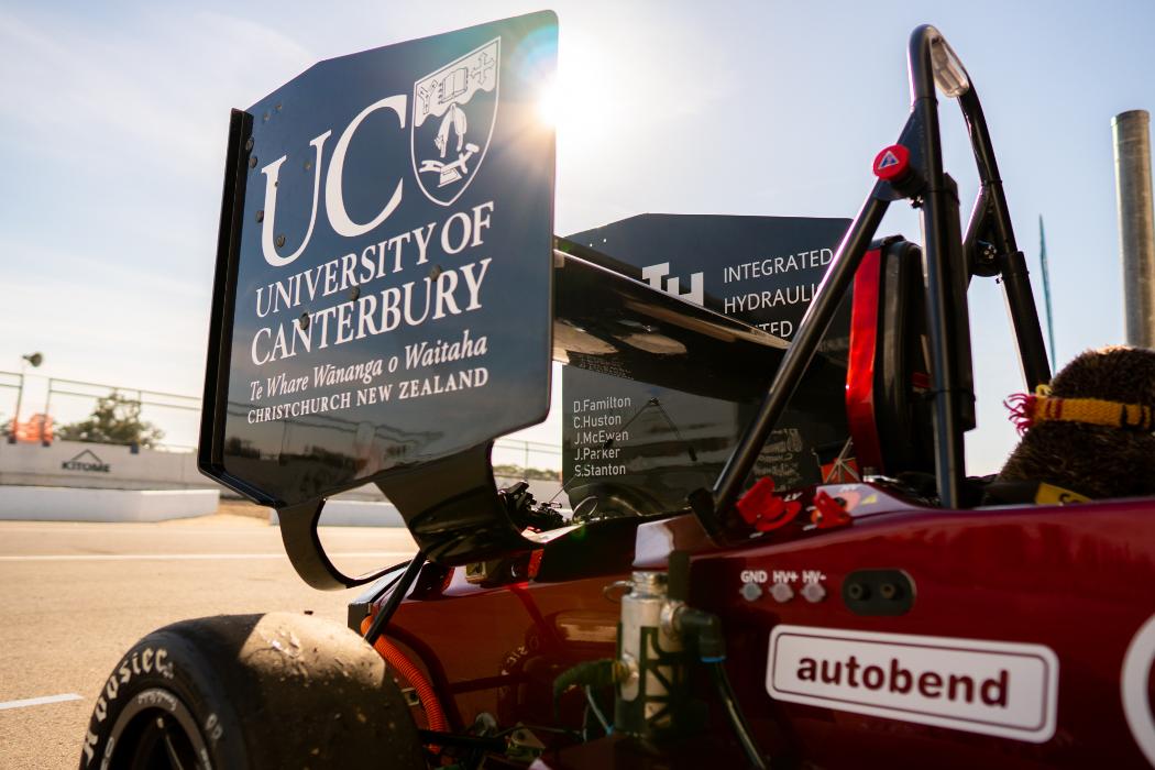 Custom-built electric car brings international success for UC Motorsport 2