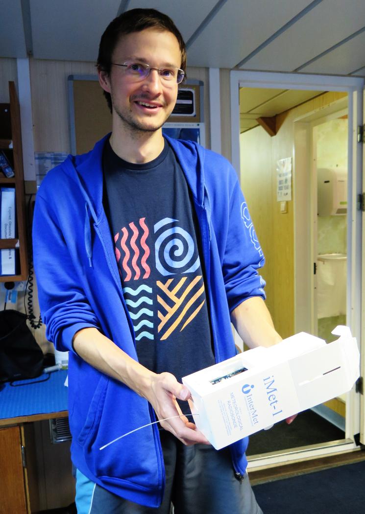 University of Canterbury Research Associate Peter Kuma, photo courtesy of Sadie Mills, NIWA