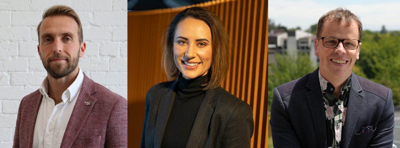 Ben Gough Scholars - Luke Johnson, Nicola Peddie, Tony Fallon