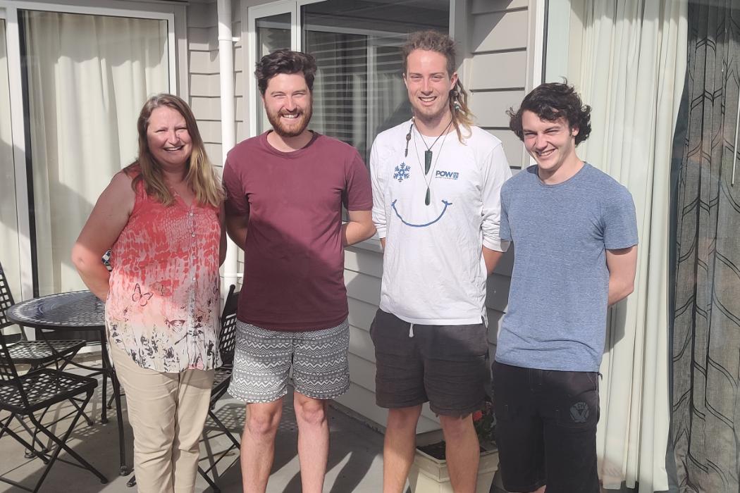 The team behind DifferenceNow. From left: Rachel Demler, Luke Walsh, Ambrose Ledbrook, Sam Shankland