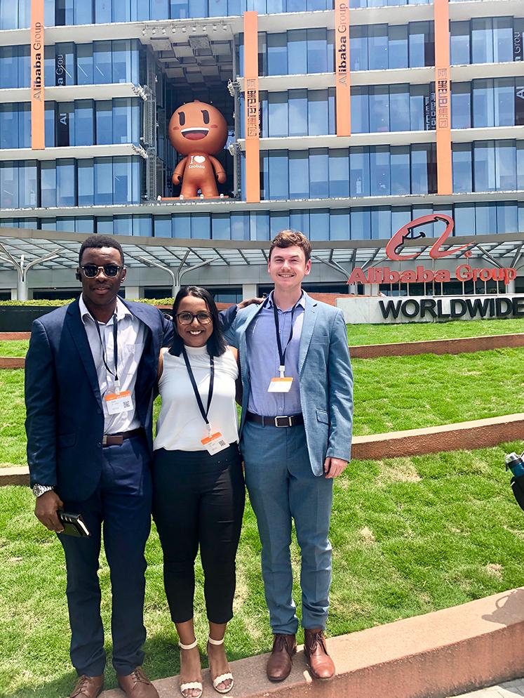 Abel, Nicole and Alex visiting e-commerce giant, Alibaba.