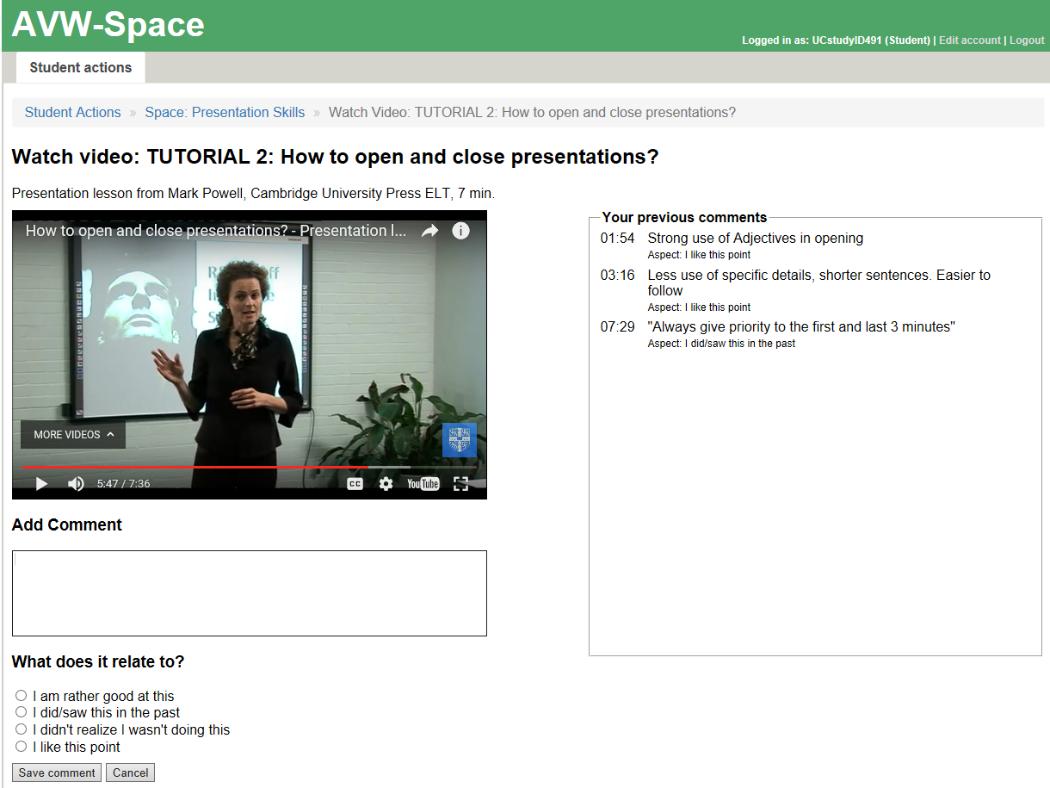 Screenshot of AVW online tutorial