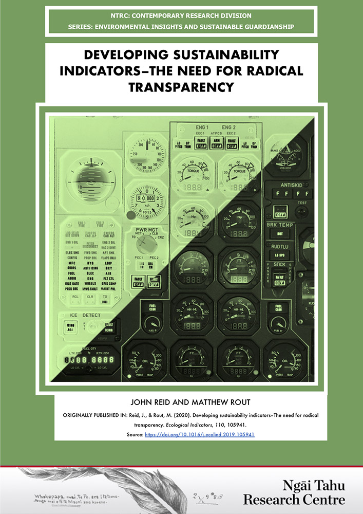 Developing Sustainability Indicators - research paper