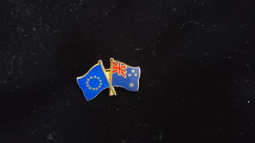 EU and NZ Flags