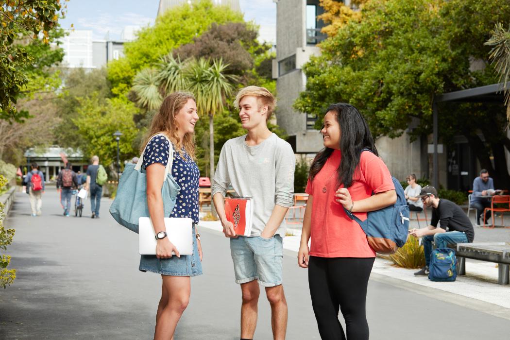 Three UC students on campus