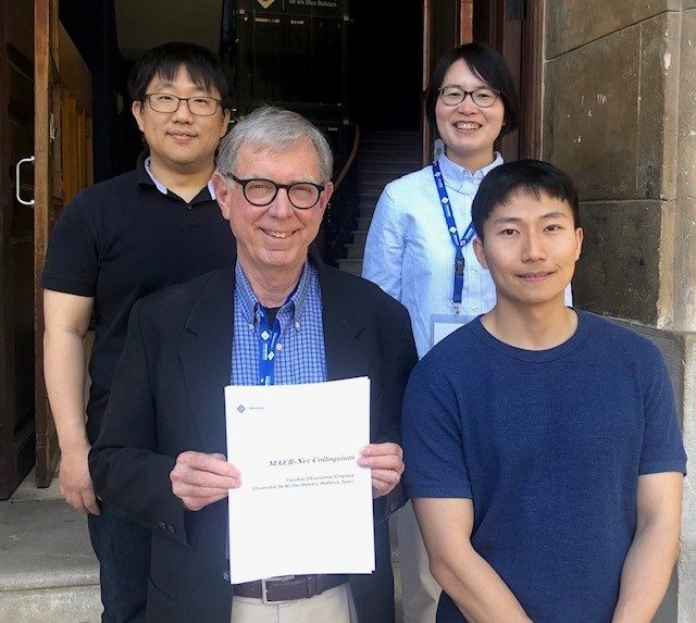 Bob Reed with students