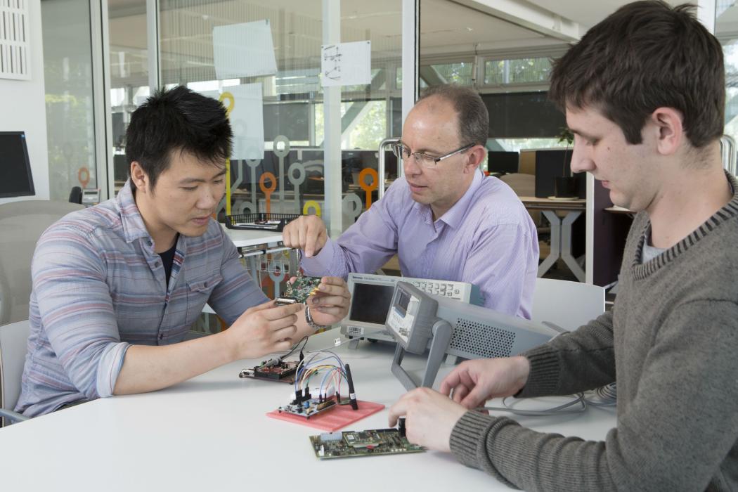 Students Being Taught About Circuit Board