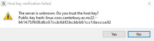 X2Go Hostkey