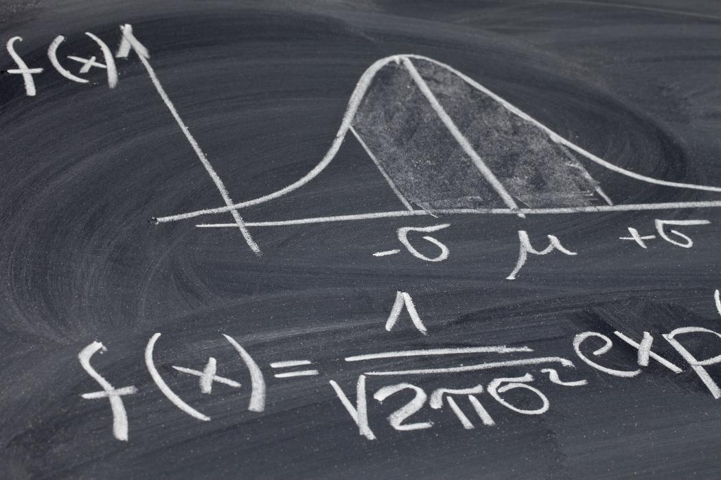 bell curve and statistics equation