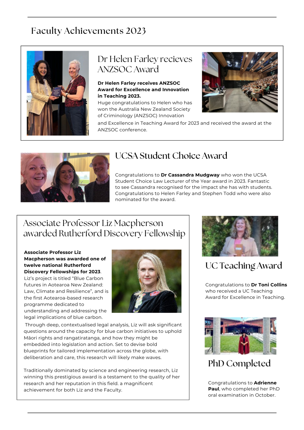 2023 Faculty of Law Highlights - 3