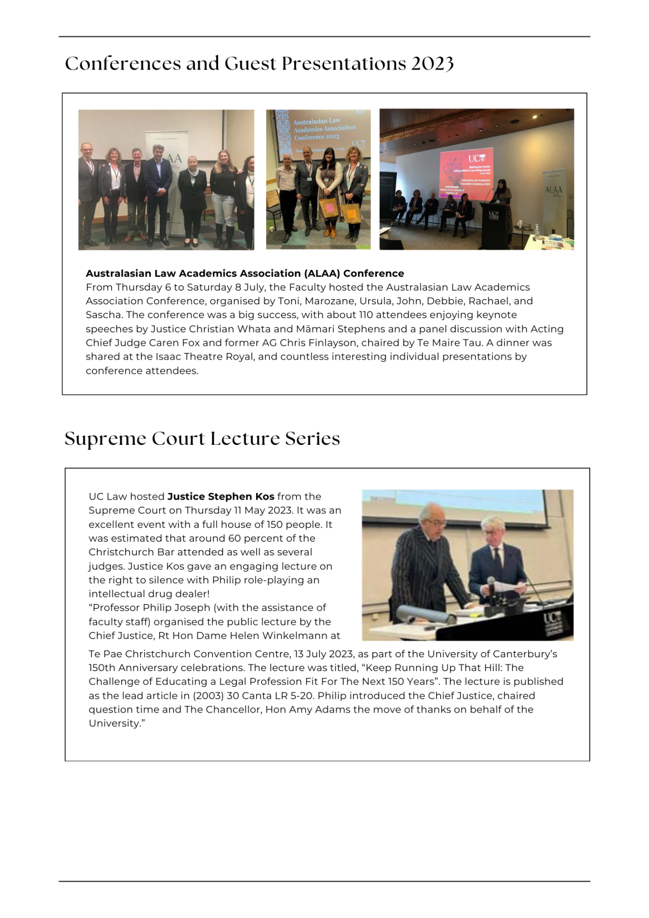2023 Faculty of Law Highlights - 4