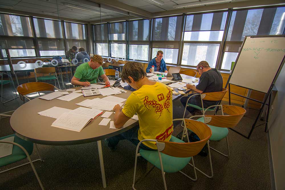 Engineering and Physical Sciences Library Students Studying