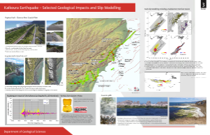 Geology Kaikoura Earthquake Geological Impacts Poster Cover