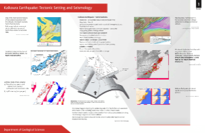 Geology Kaikoura Earthquake Tectonic Poster Cover