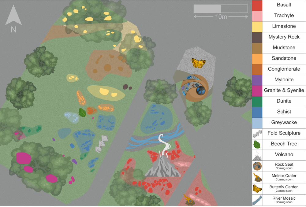Map of garden