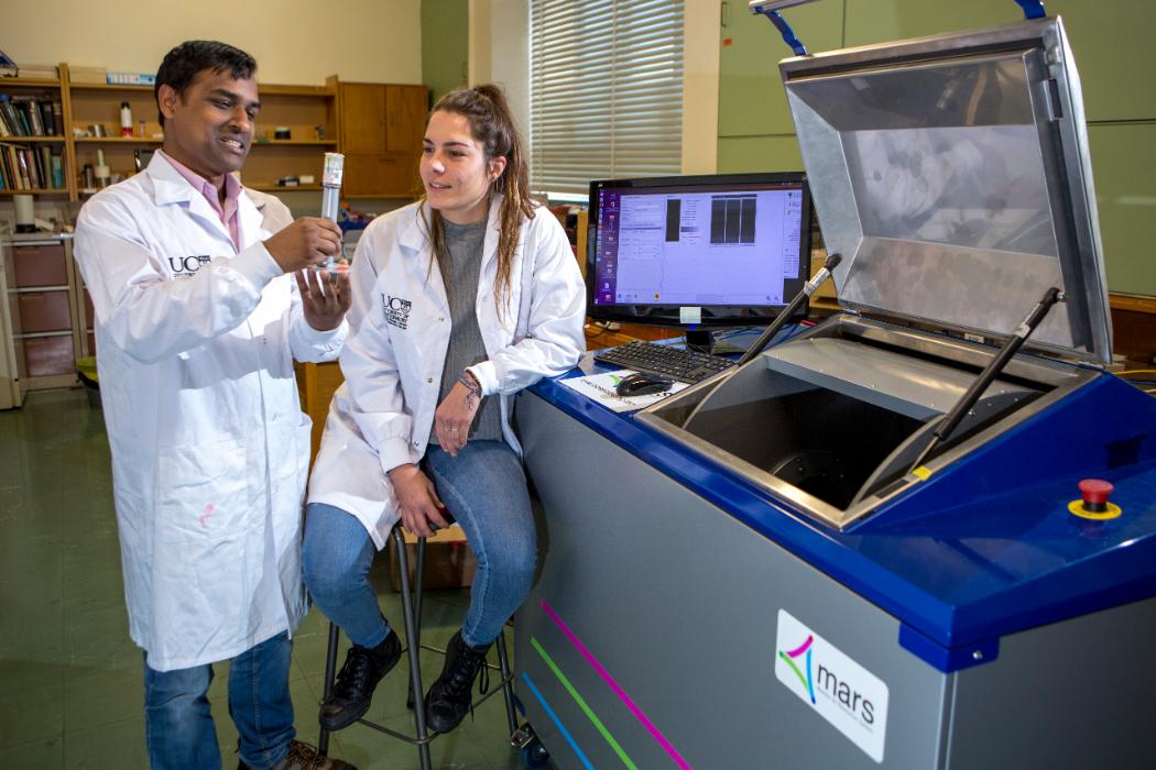 Postgrad Students with MARS Equipment