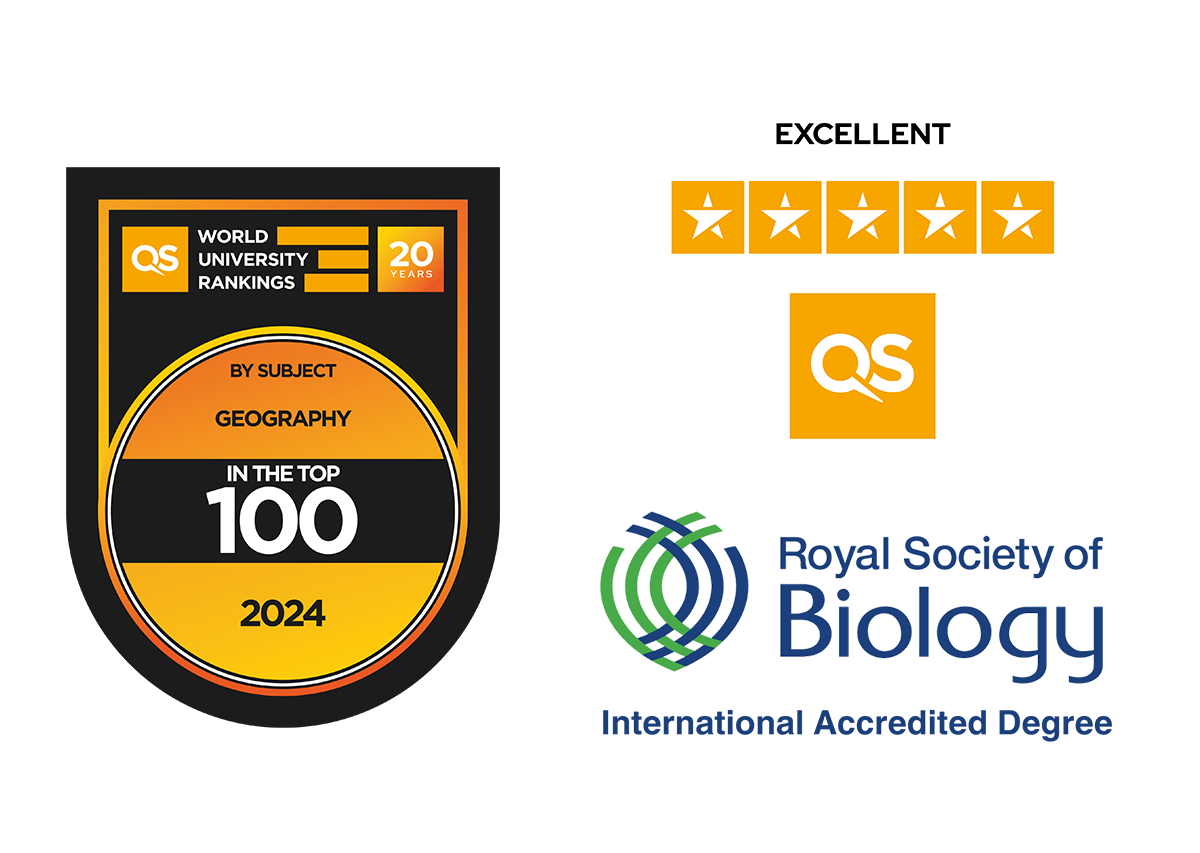 Rankings and accreditation logos for sciences at UC