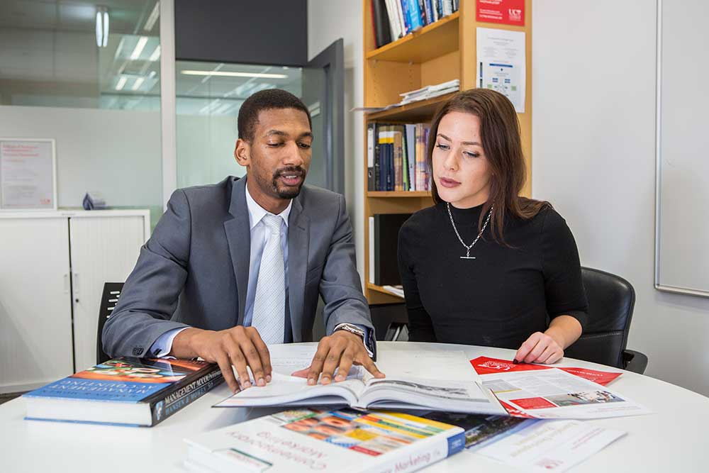 MBM Students in Office