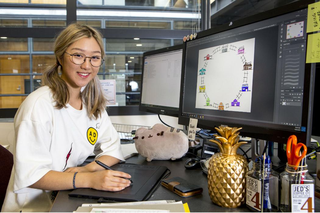 Postgrad Student with Computers