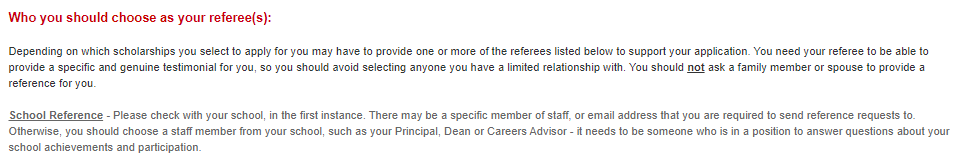 Who you should choose as referee