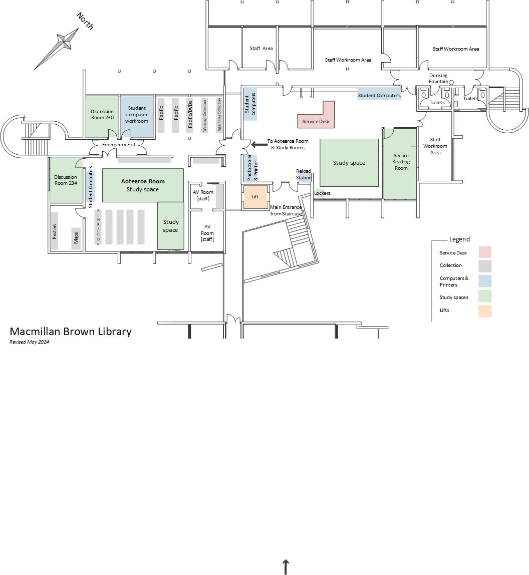 Macmillan Brown Library Floor Plan