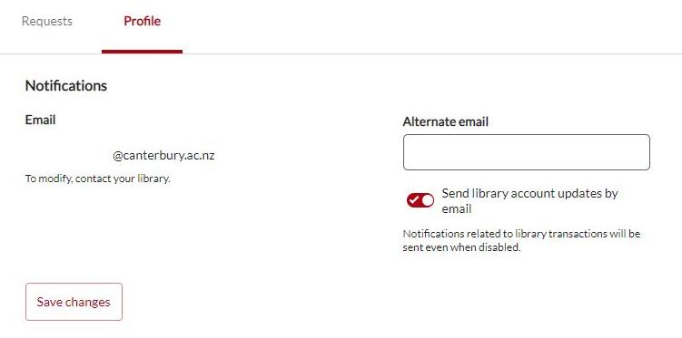 Library Interloan Communication Preferences